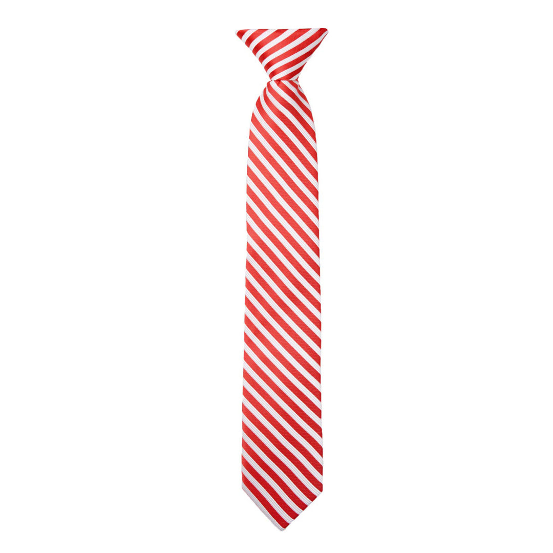 Kid's Candy Cane Stripe 14" Clip-On Tie