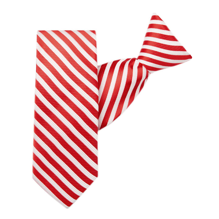 Kid's Candy Cane Stripe 14" Clip-On Tie
