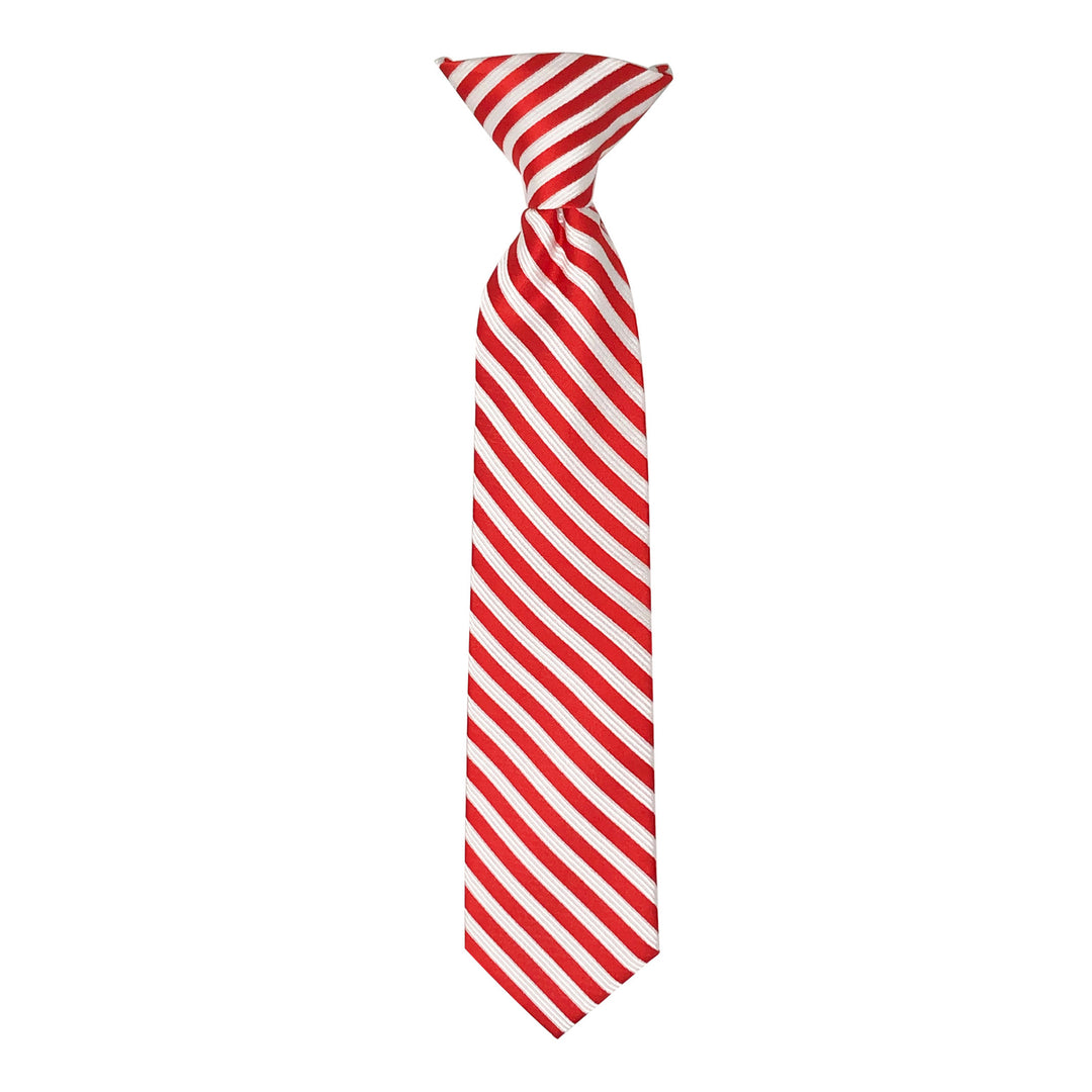 Kid's Candy Cane Stripe 11" Clip-On Tie