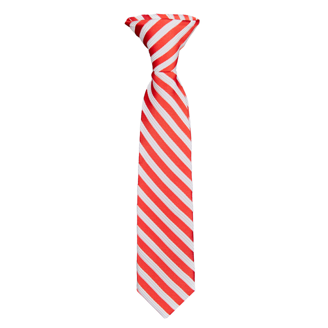 Kid's Candy Cane Stripe 8" Clip-On Tie