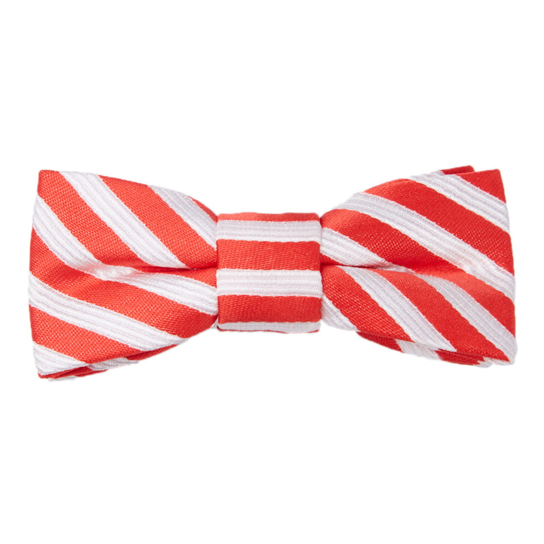 Kid's Candy Cane Stripe Clip-On Bow Tie