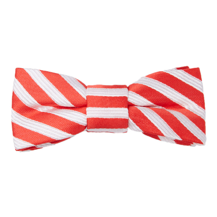 Kid's Candy Cane Stripe Clip-On Bow Tie