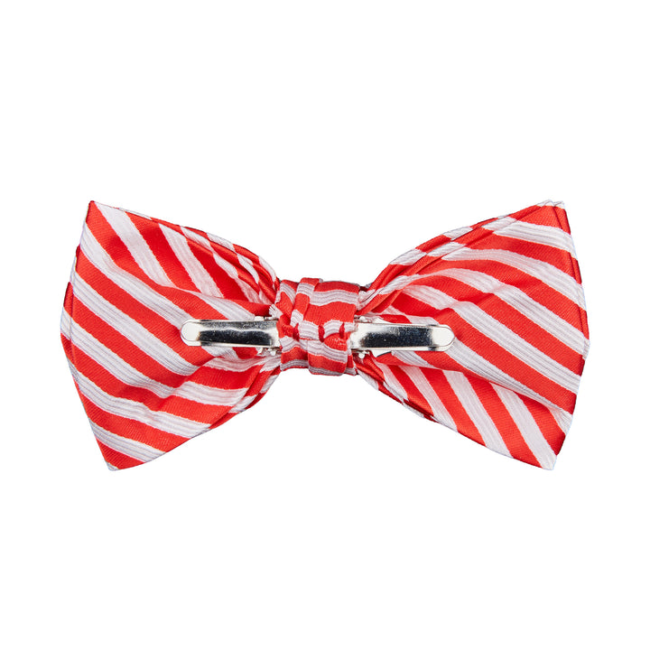 Candy Cane Stripe Clip-On Bow Tie