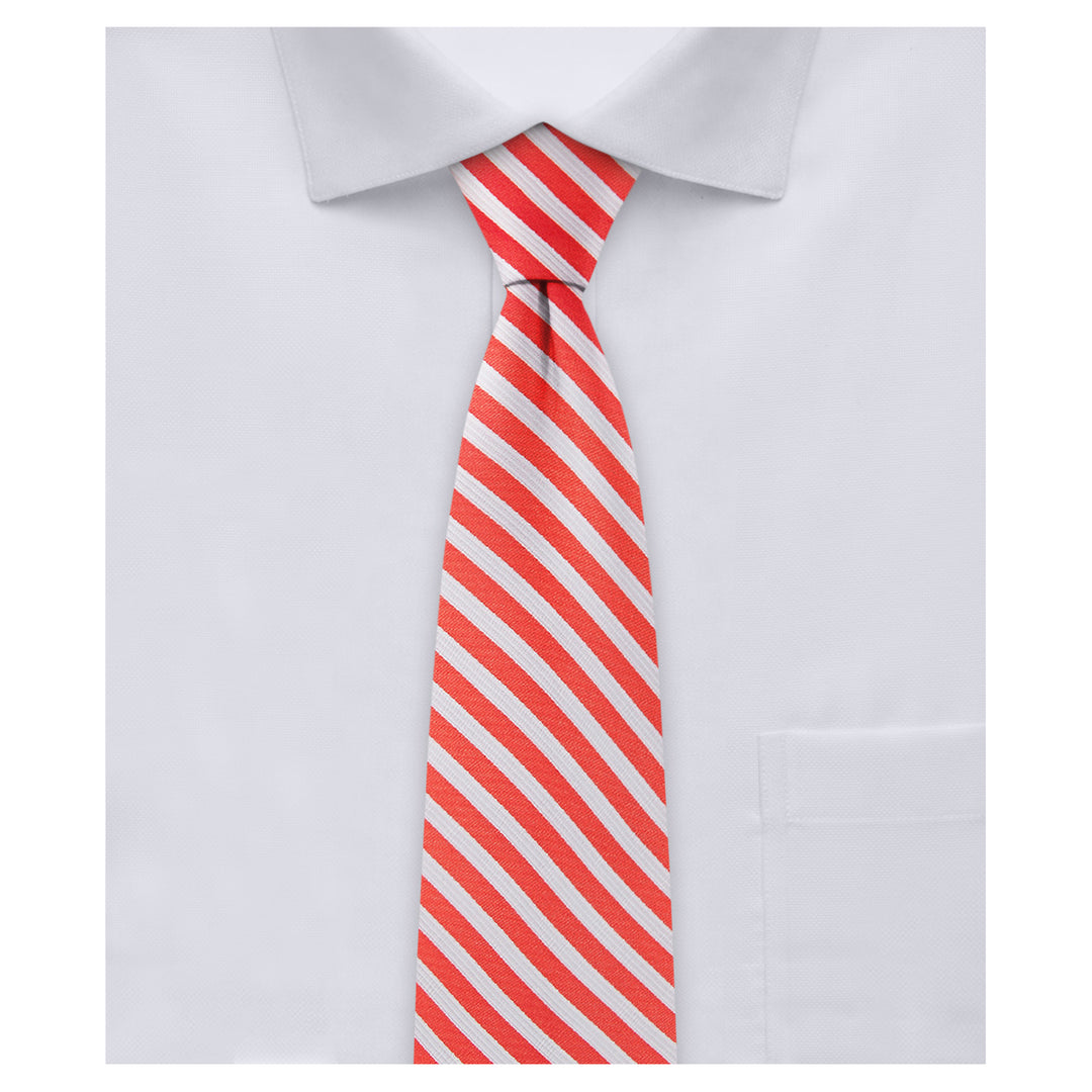 Kid's Candy Cane Stripe 14" Clip-On Tie