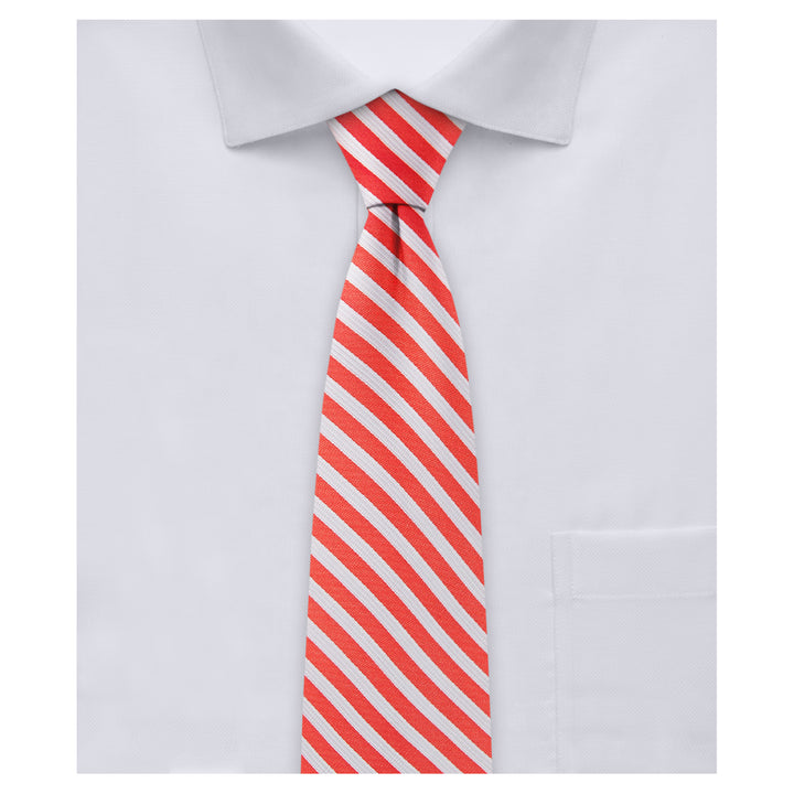 Kid's Candy Cane Stripe 14" Clip-On Tie
