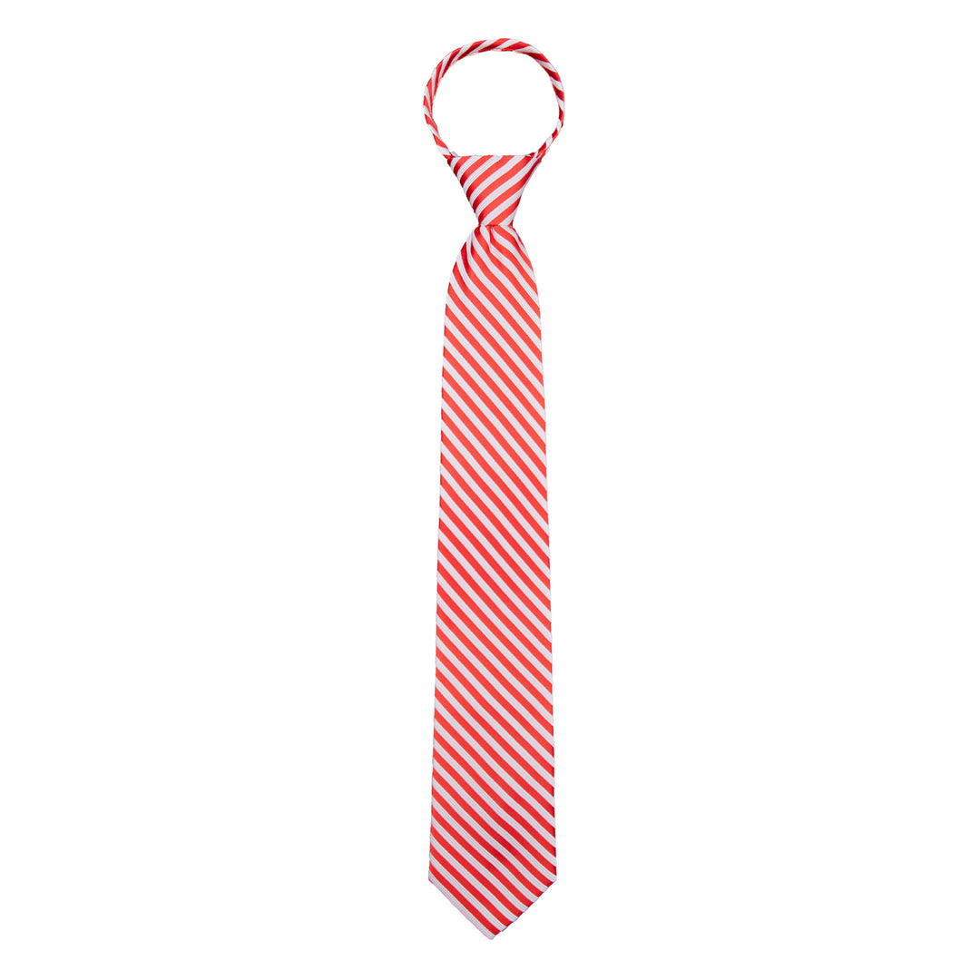 Candy Cane Stripe Zipper Tie