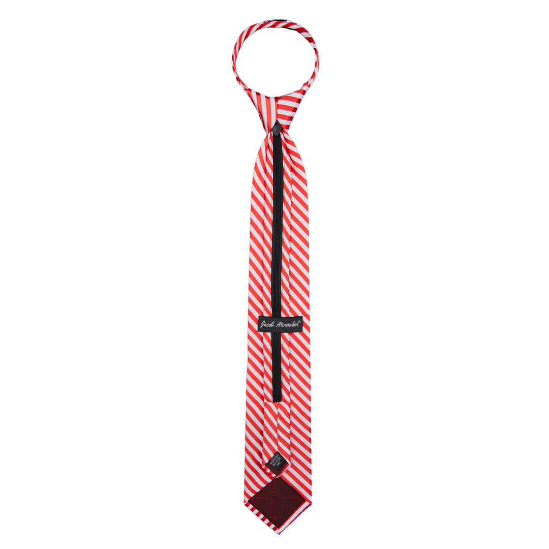 Candy Cane Stripe Zipper Tie
