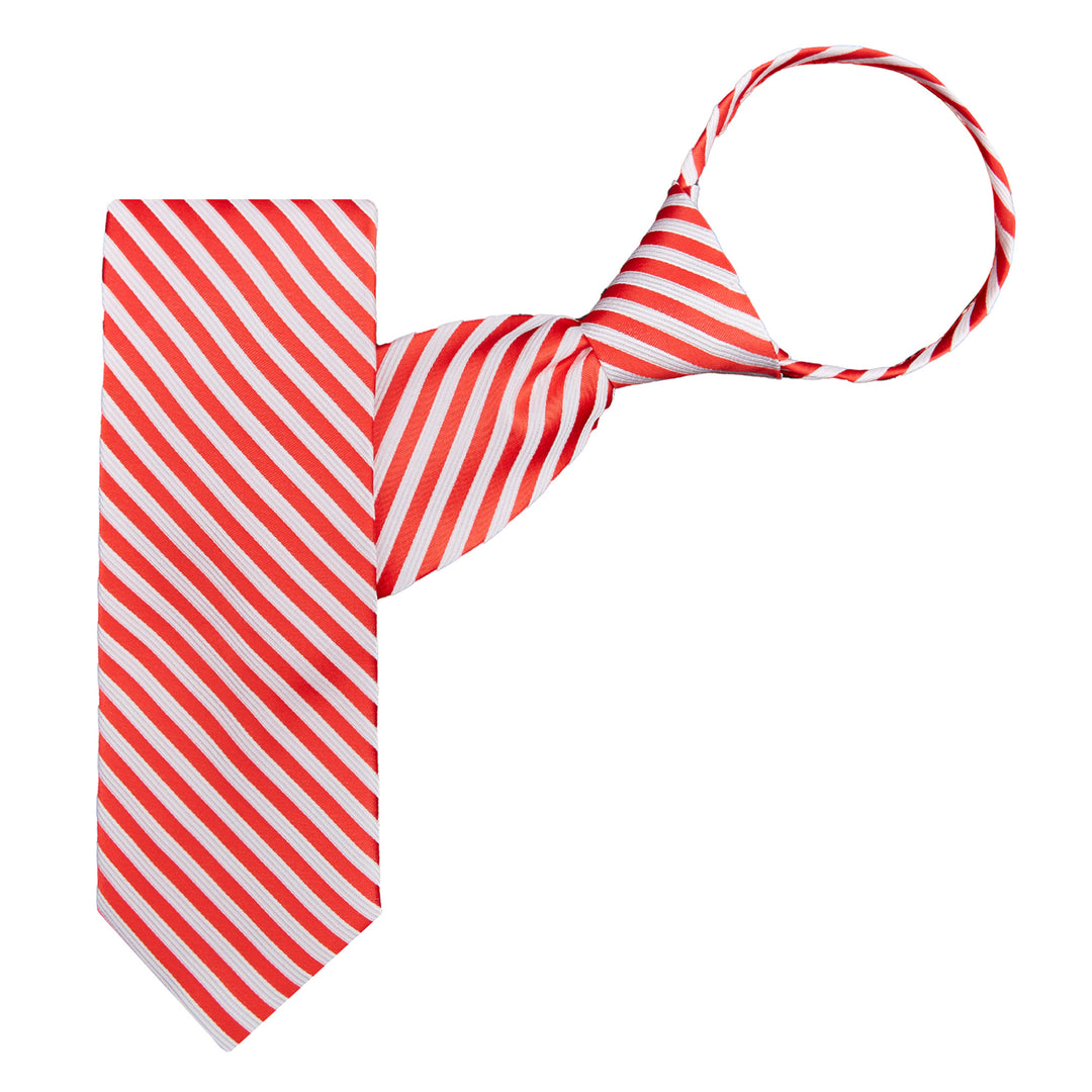 Candy Cane Stripe Zipper Tie