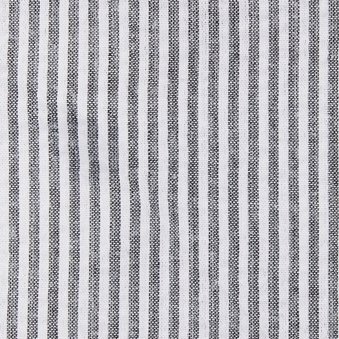 Seersucker Striped Banded Bow Tie - Black