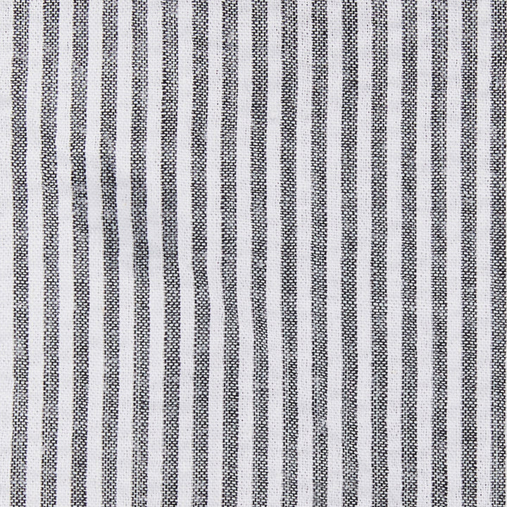 Kid's Seersucker Striped Banded Bow Tie - Black