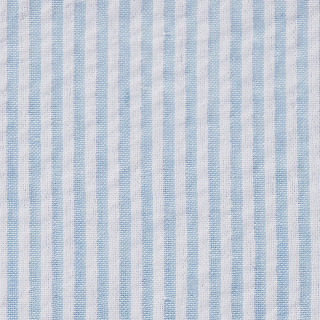 Kid's Seersucker Striped Banded Bow Tie - Baby Blue