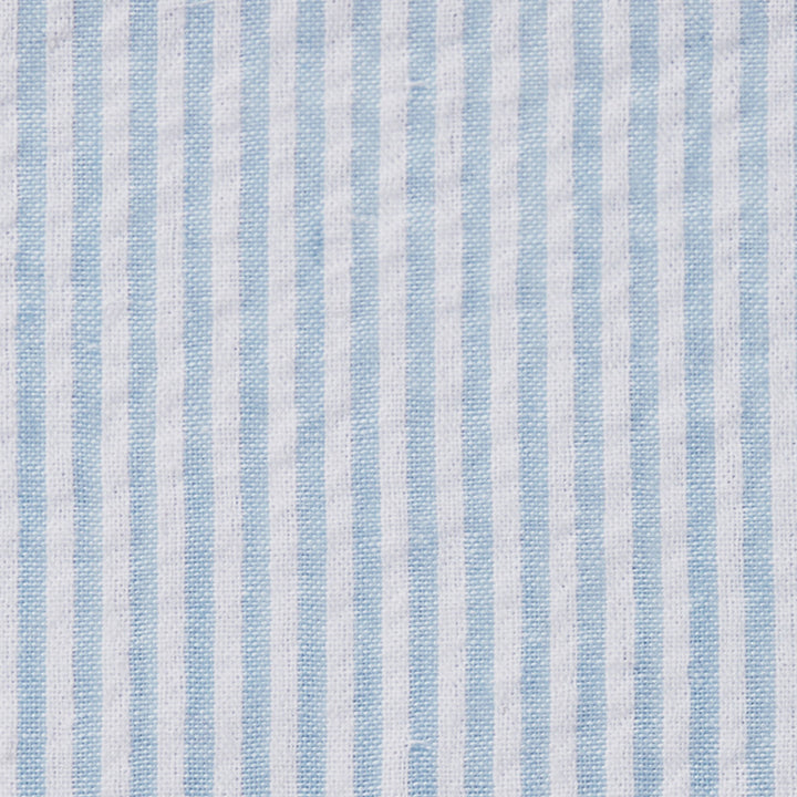 Kid's Seersucker Striped Banded Bow Tie - Baby Blue