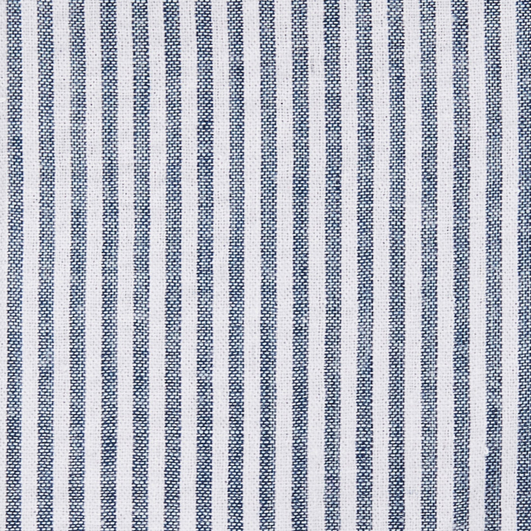 Seersucker Striped Banded Bow Tie - Navy Blue