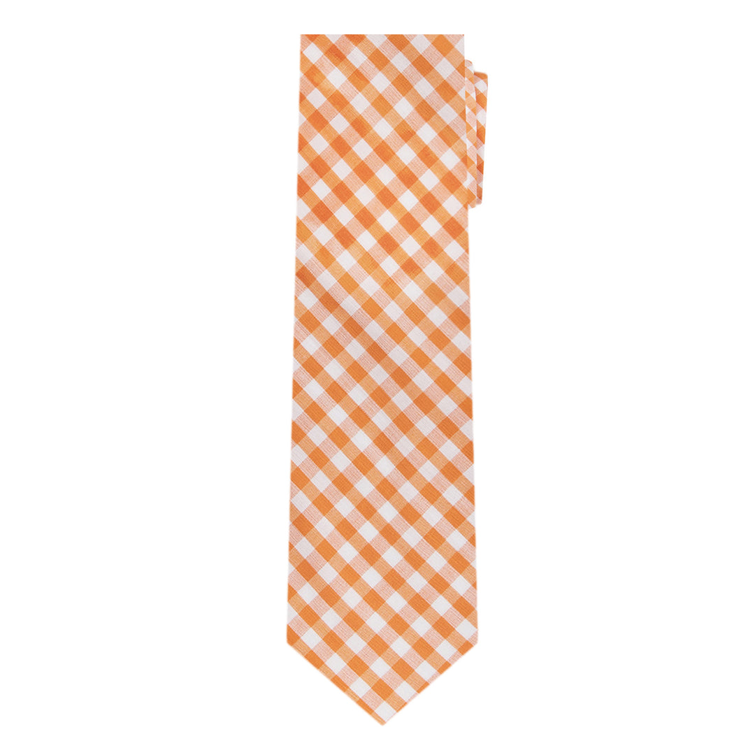 Gingham Tie - Orange