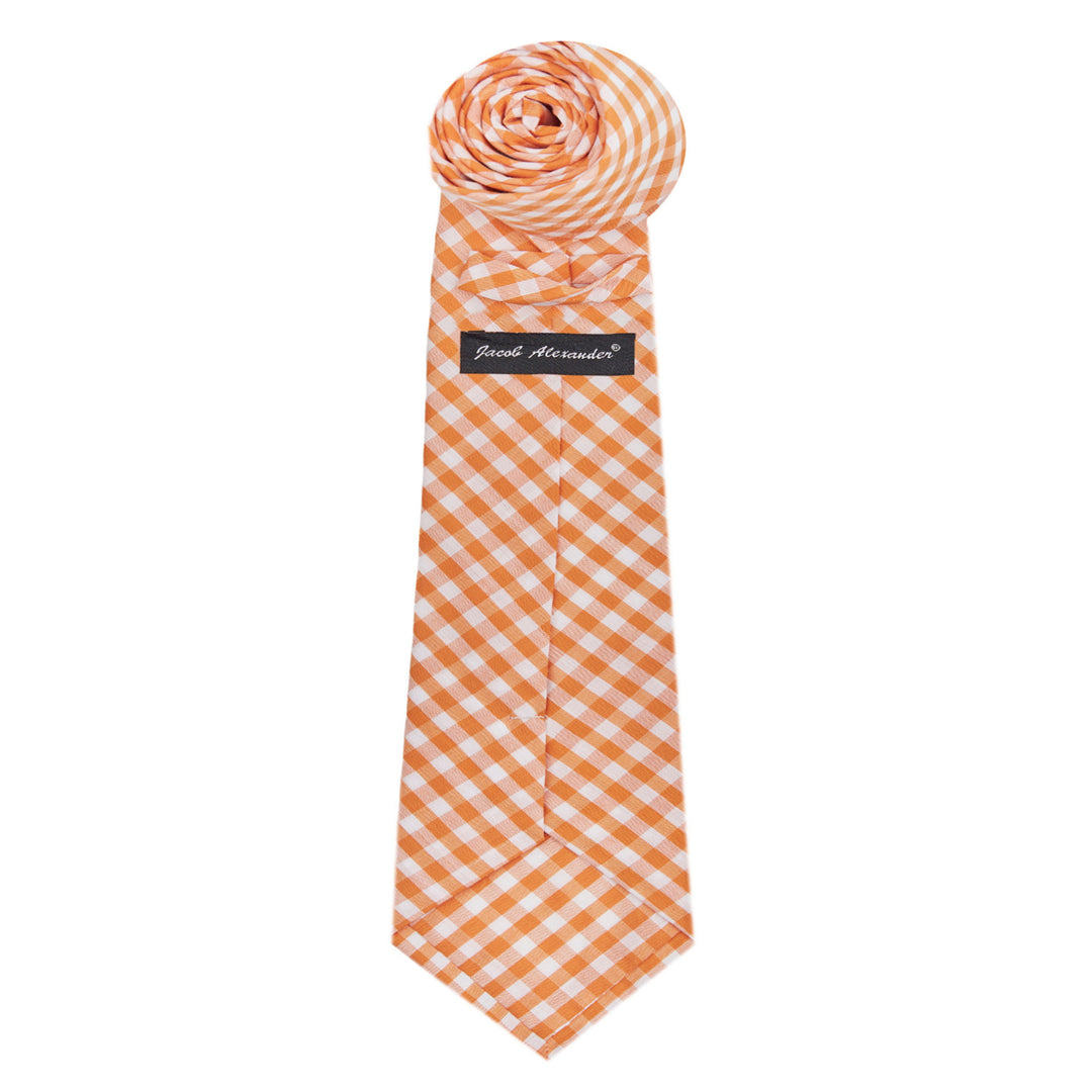 Gingham Tie - Orange