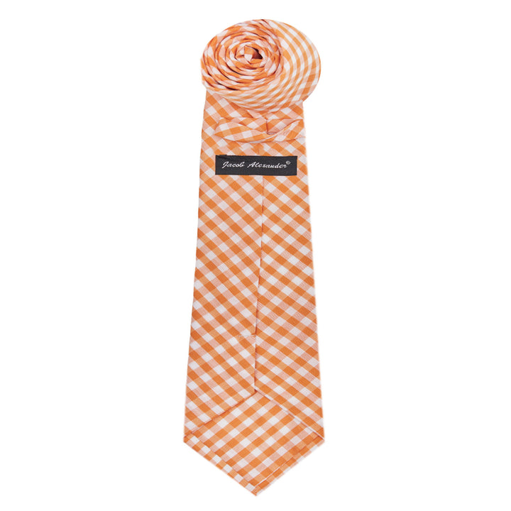 Gingham Tie - Orange
