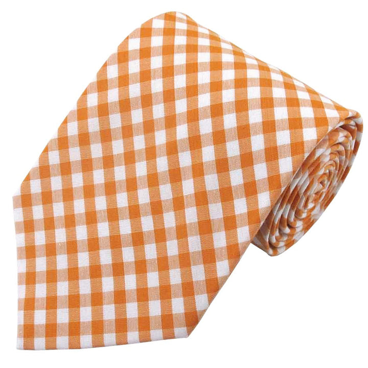 Gingham Tie - Orange