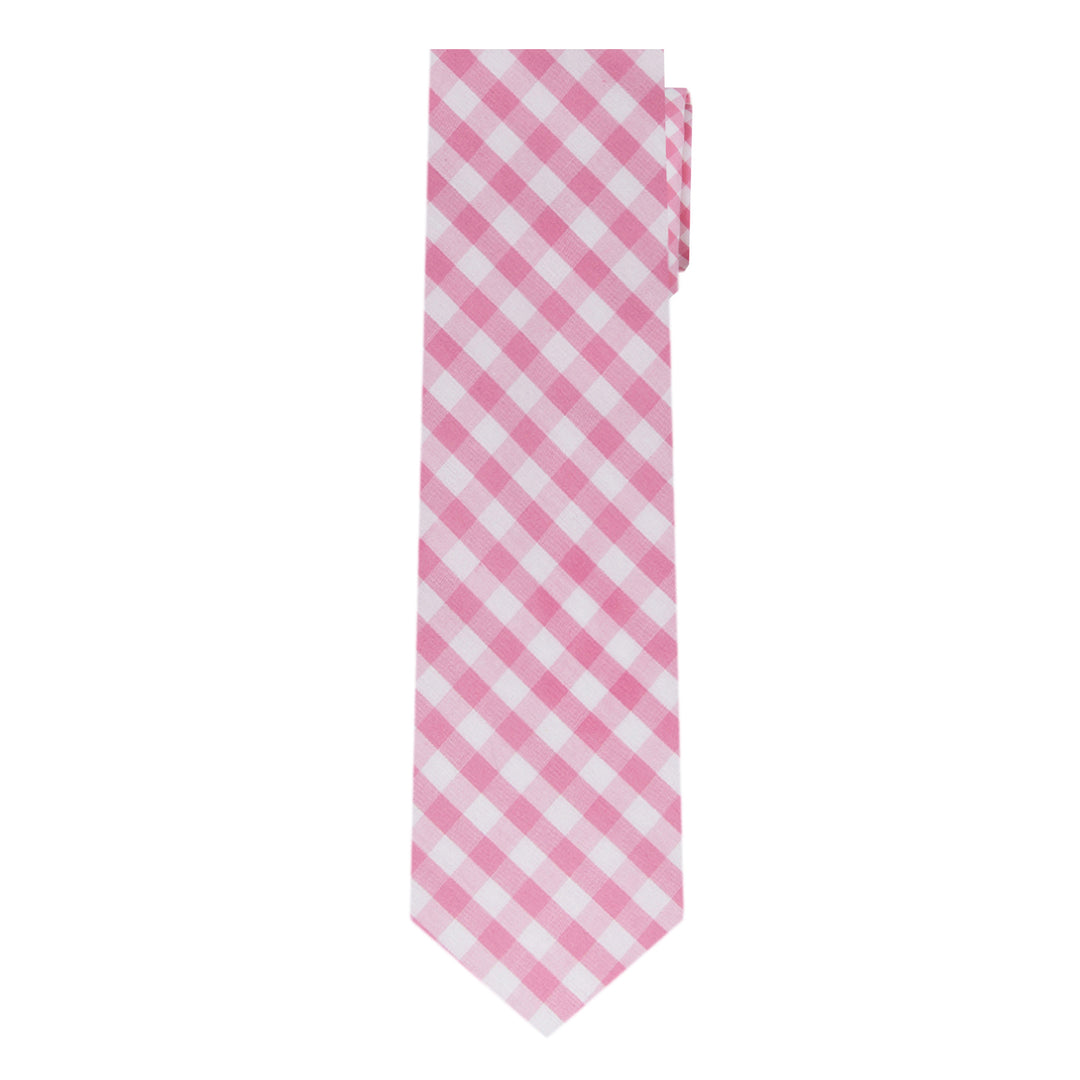 Gingham Tie - Pink