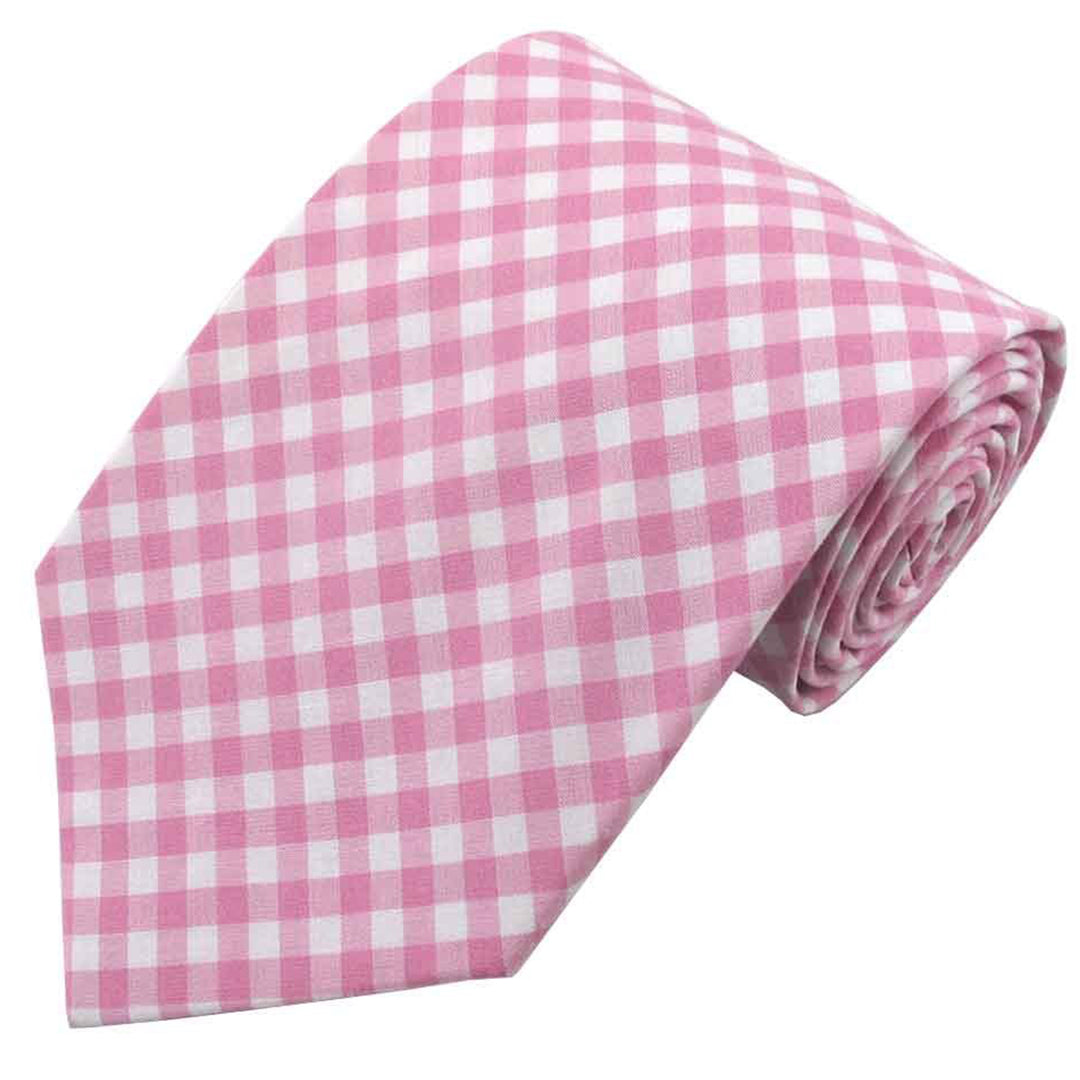 Gingham Tie - Pink
