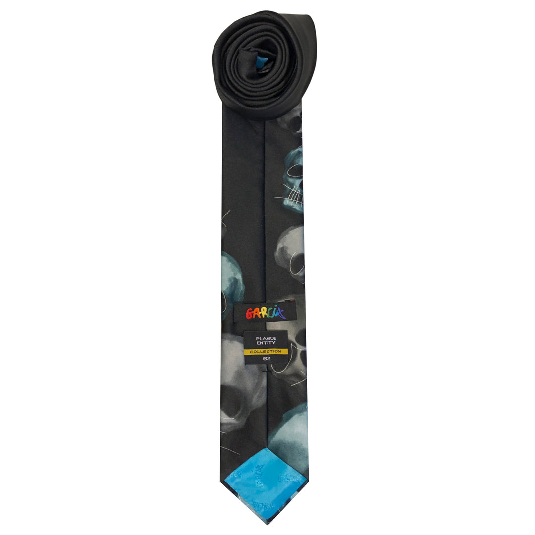 Jerry Garcia Halloween Skulls Tie - Black