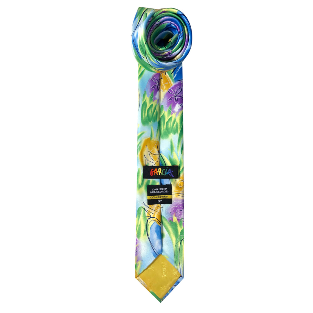 Jerry Garcia Easter Bunny Ears Eggs Extra Long Tie