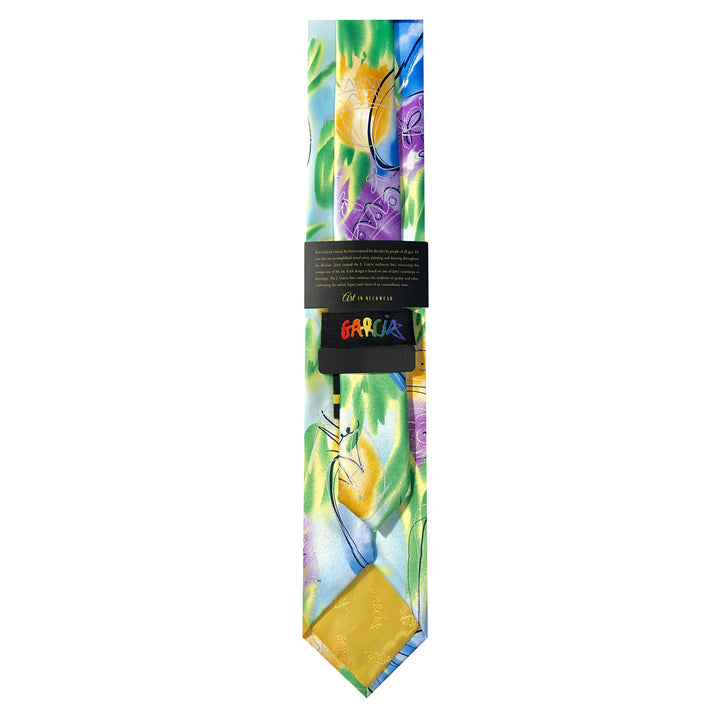 Jerry Garcia Easter Bunny Ears Eggs Tie