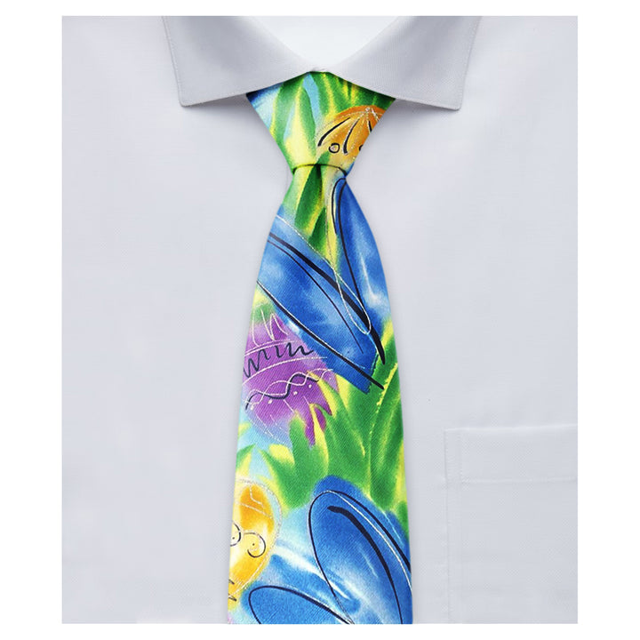 Jerry Garcia Easter Bunny Ears Eggs Tie