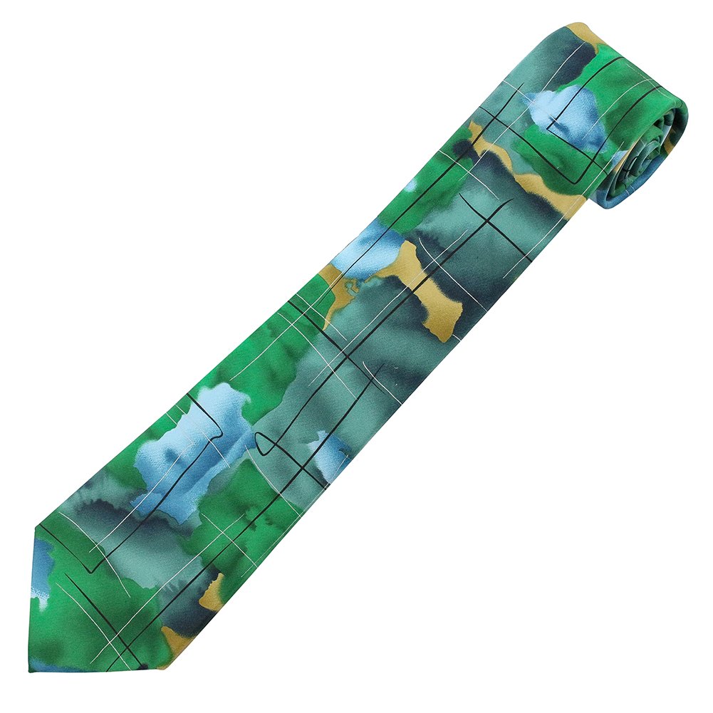 Jerry Garcia Robert Neurosis Tie - Green
