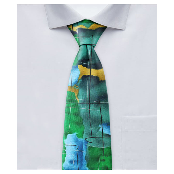 Jerry Garcia Robert Neurosis Tie - Green