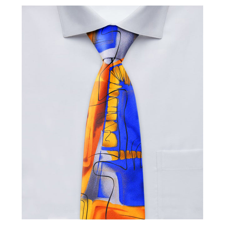 Jerry Garcia Interstices Tie - Orange