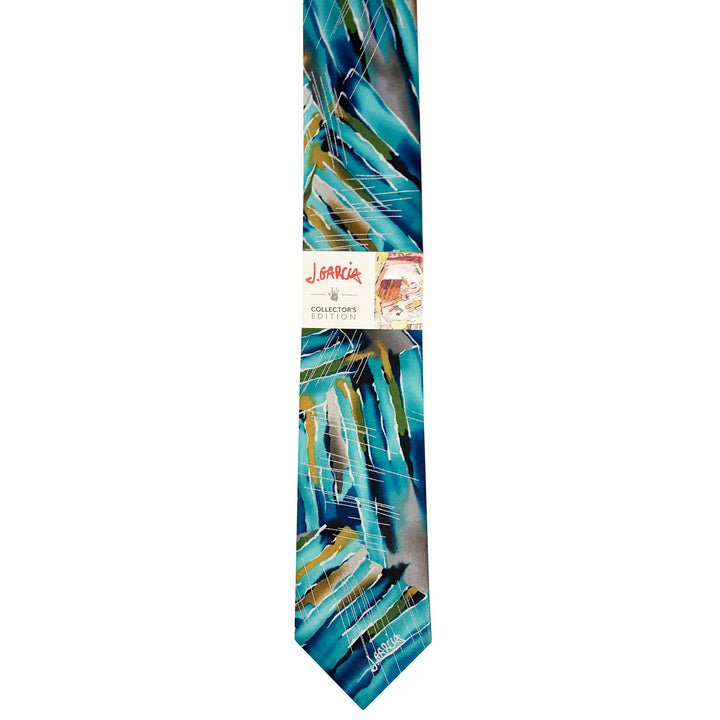 Jerry Garcia Interstices Extra Long Tie - Teal