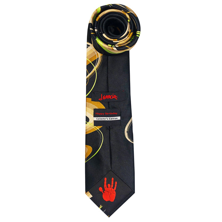 Jerry Garcia Swirly Lines and Colors Extra Long Tie