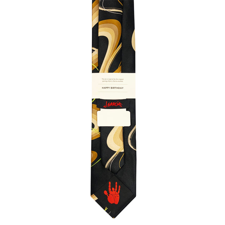 Jerry Garcia Swirly Lines and Colors Extra Long Tie