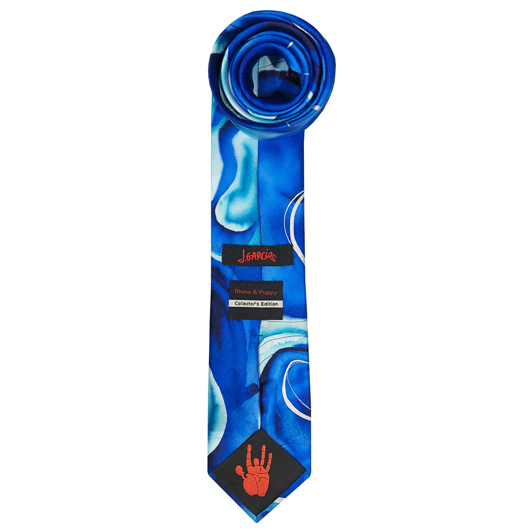 Jerry Garcia Rhino and Puppy Tie - Aqua