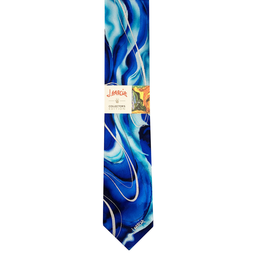 Jerry Garcia Rhino and Puppy Tie - Aqua