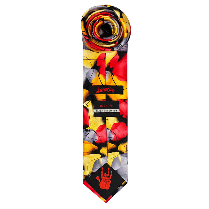 Jerry Garcia Silk Beehive Extra Long Tie - Red