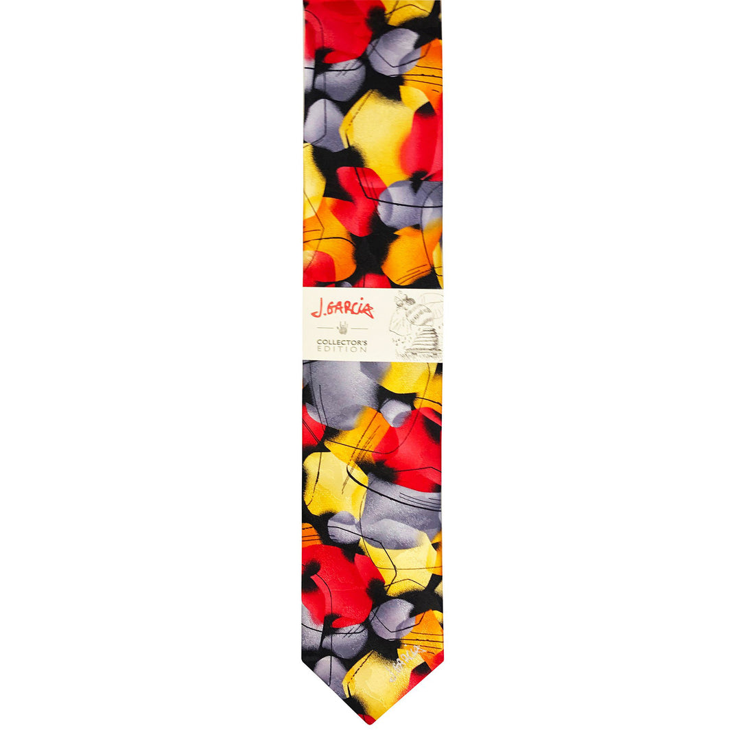 Jerry Garcia Silk Beehive Extra Long Tie - Red