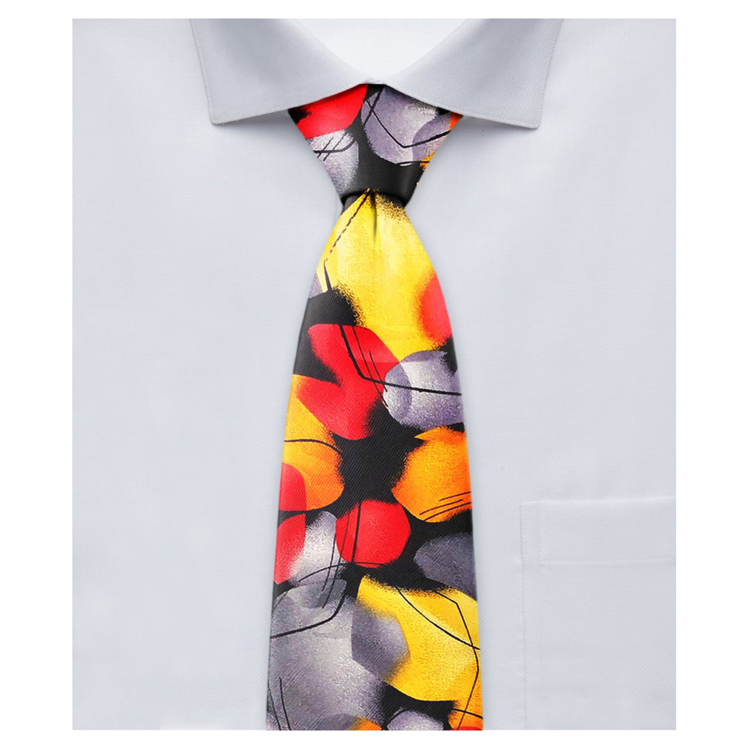 Jerry Garcia Silk Beehive Extra Long Tie - Red