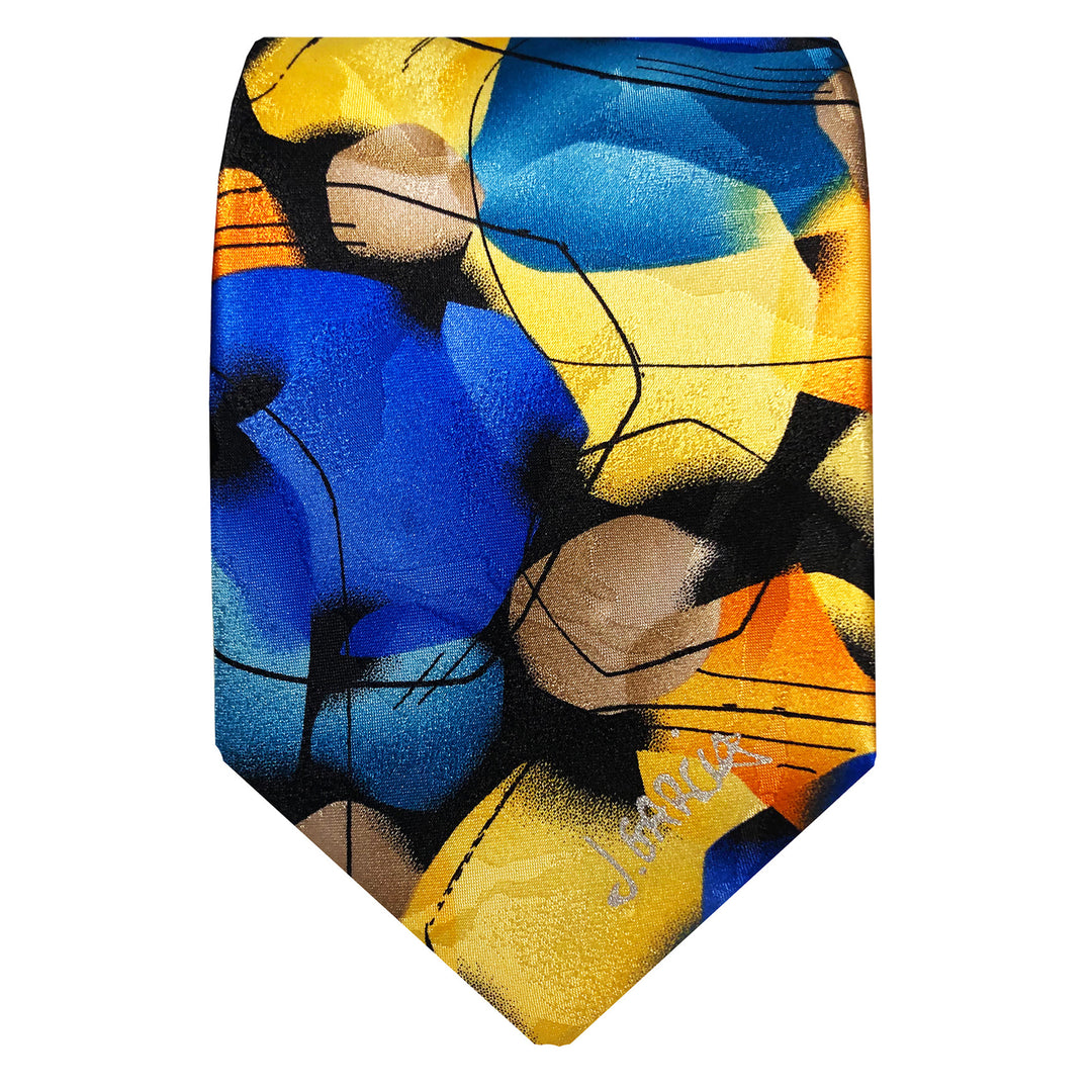 Jerry Garcia Silk Beehive Tie - Blue