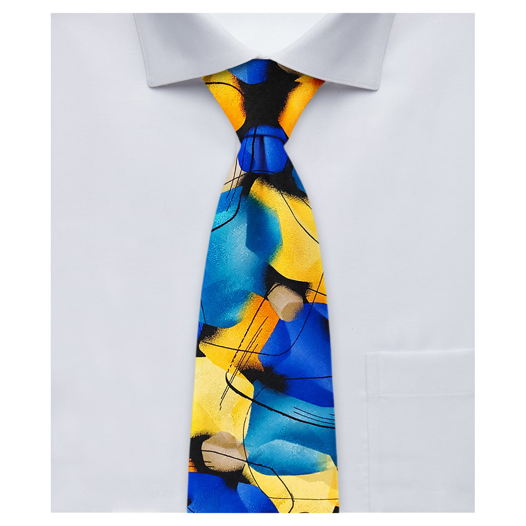Jerry Garcia Silk Beehive Tie - Blue