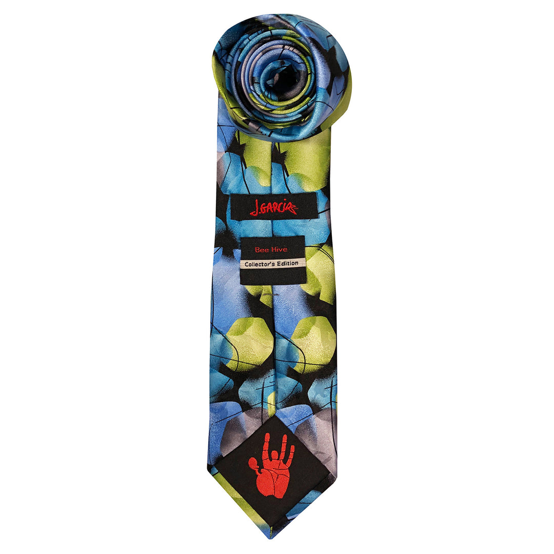 Jerry Garcia Silk Beehive Tie - Aqua