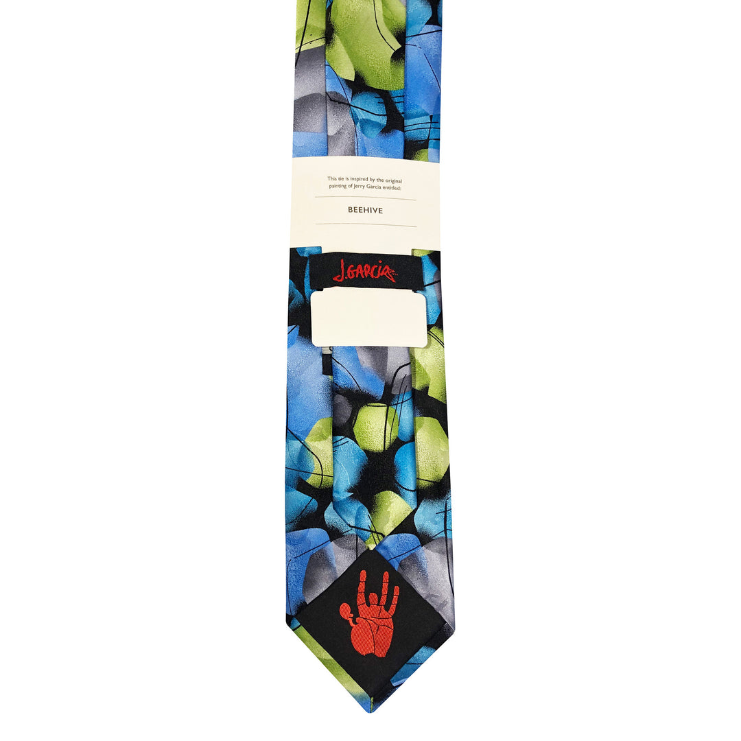 Jerry Garcia Silk Beehive Tie - Aqua