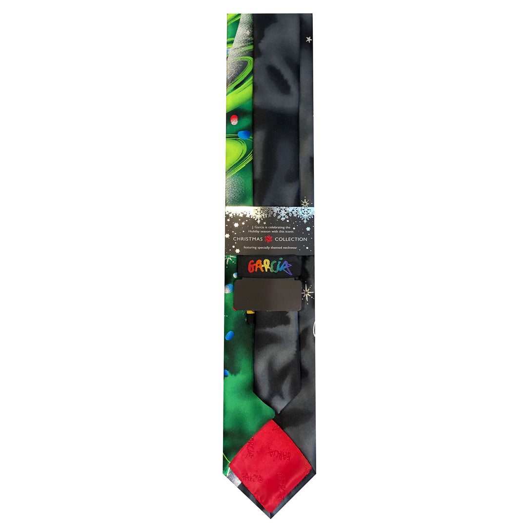 Jerry Garcia Christmas Tinsel Tree Extra Long Tie