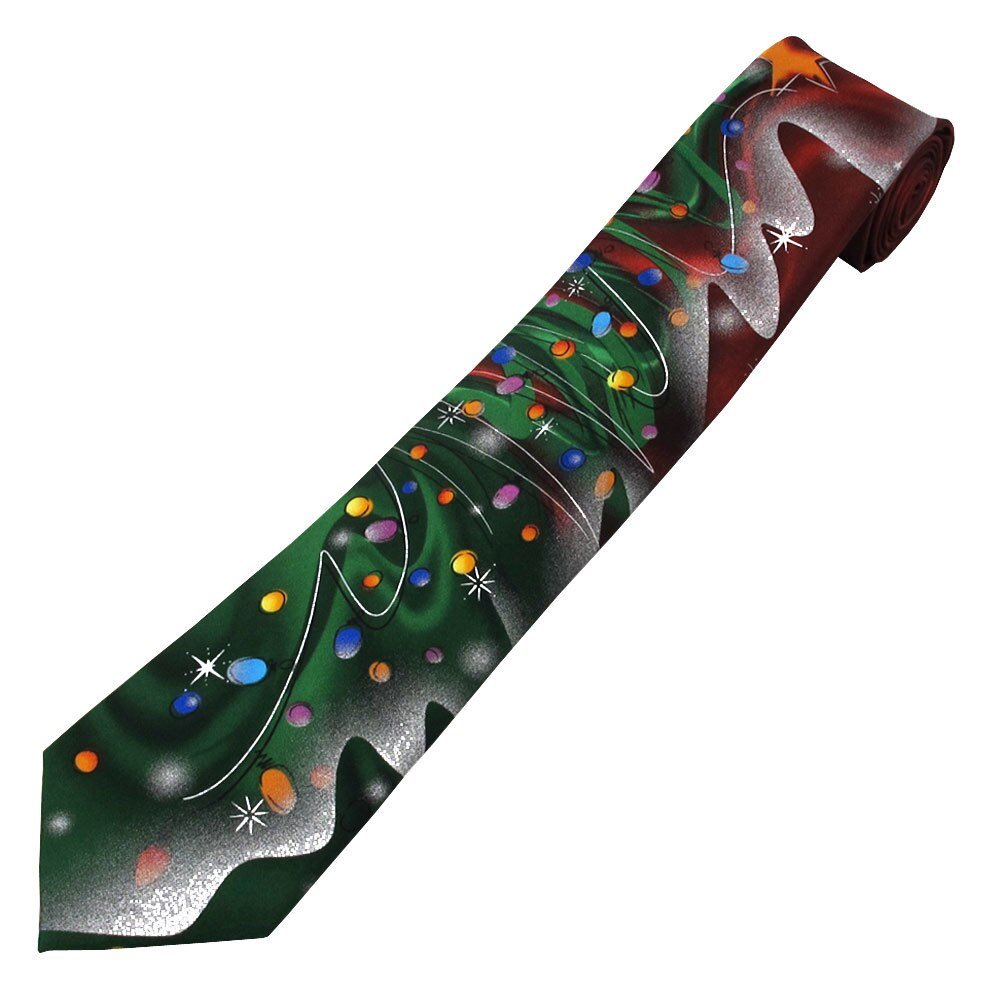 Jerry Garcia Extra Long Christmas Tie - Still Life