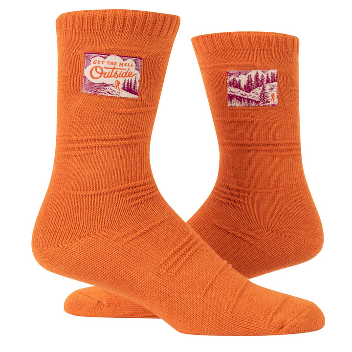 Get the Hell Outside Funny Socks - L/XL