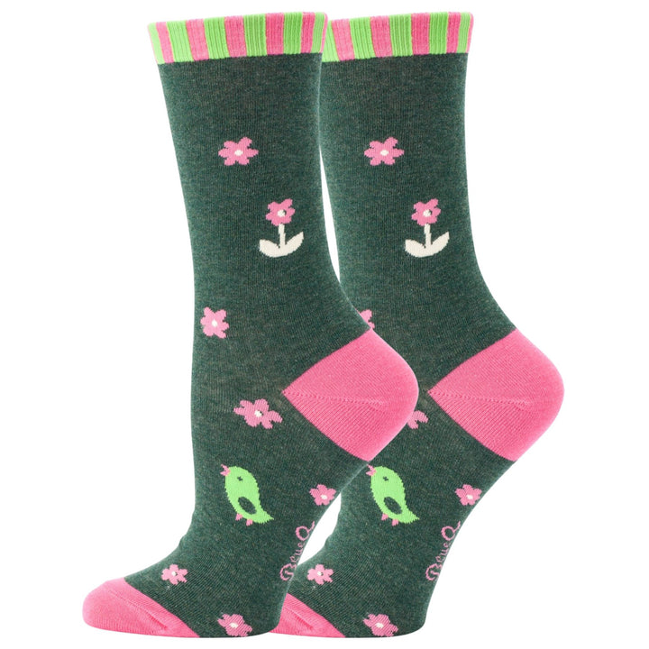 Women's Less You More Me Crew Novelty Socks