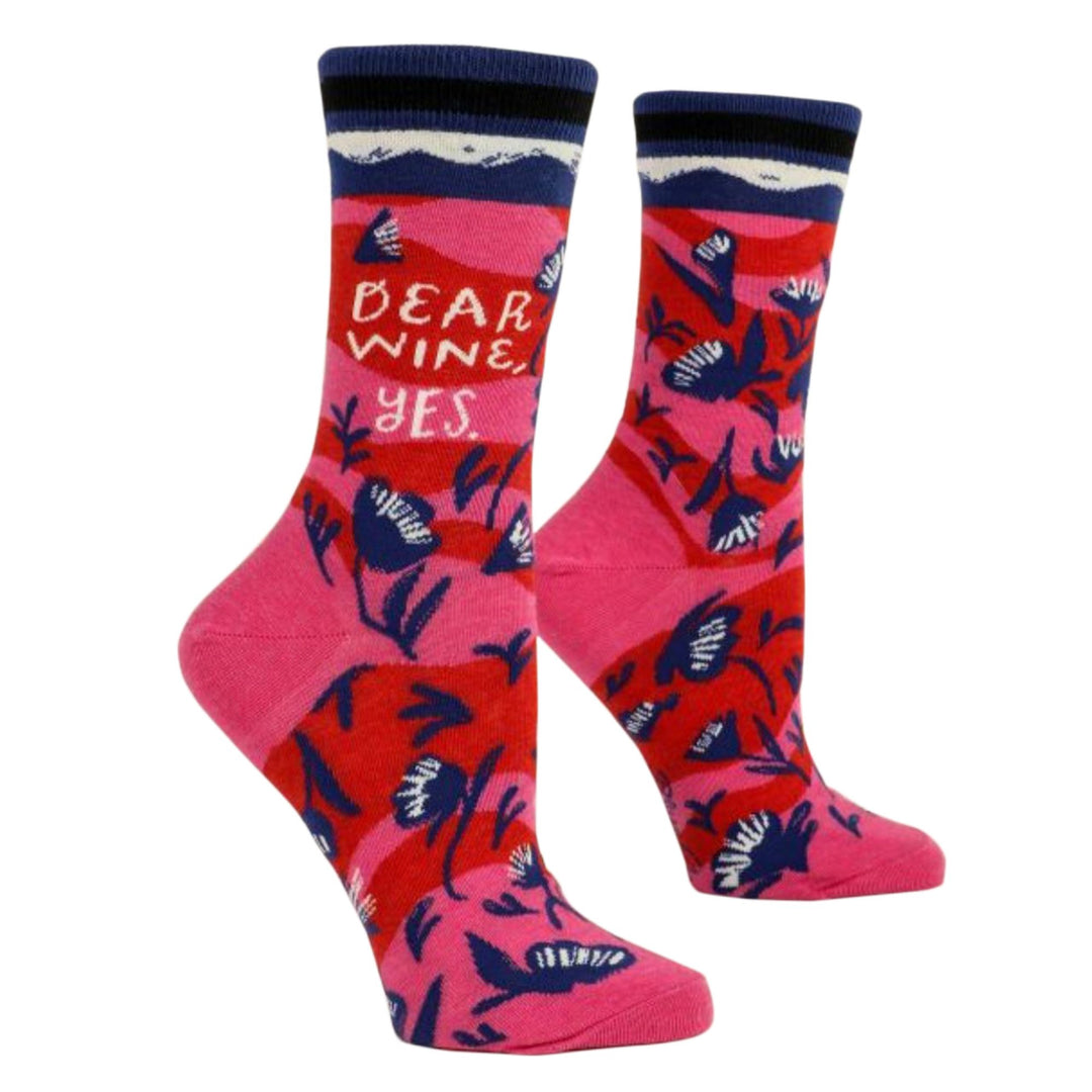 Dear Wine, Yes Funny Socks for Women