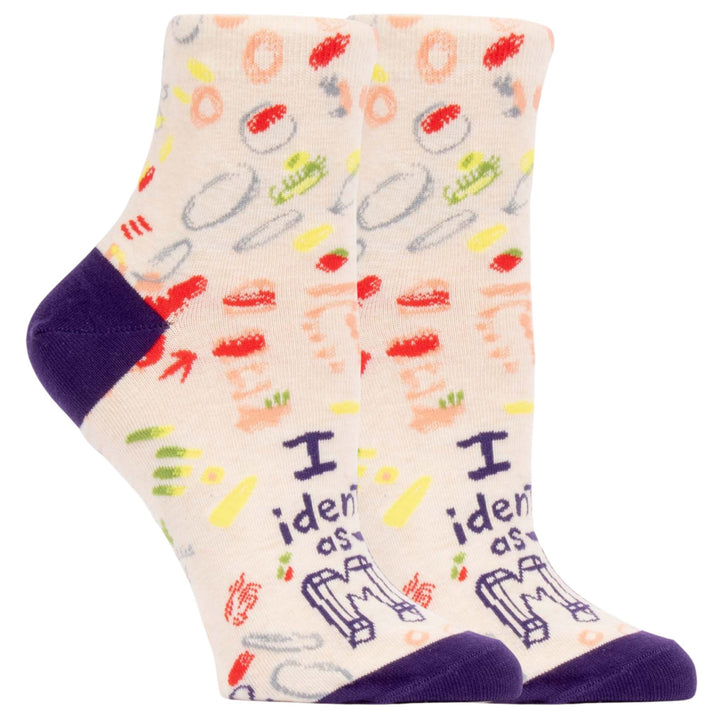 Women's I Identify As Me Ankle Novelty Socks