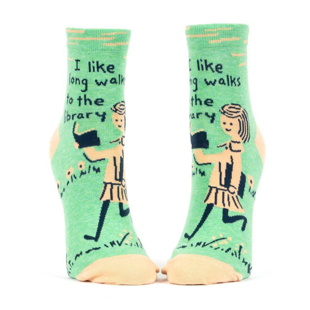 Long Walks Library Ankle Socks for Women
