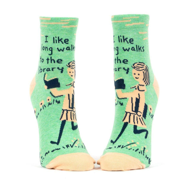 Long Walks Library Ankle Socks for Women